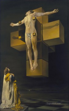 Crucifixión Corpus Hypercubicus Desnudo abstracto Pinturas al óleo
